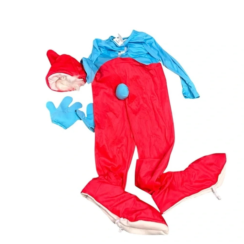 Kids Red and Blue Gnome Costume